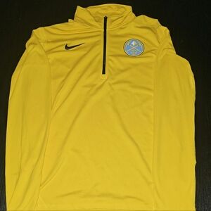 Nike Dri-Fit Quarter Zip Up Jacket featuring NBA Denver Nuggets Size M